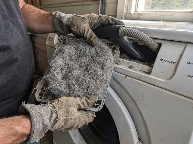 Cleaning Dryer Lint Trap in Lehigh Acres