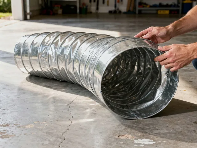 Lehigh Acres Dryer Vent Cleaning specialist using advanced equipment for thorough duct cleaning in Lehigh Acres