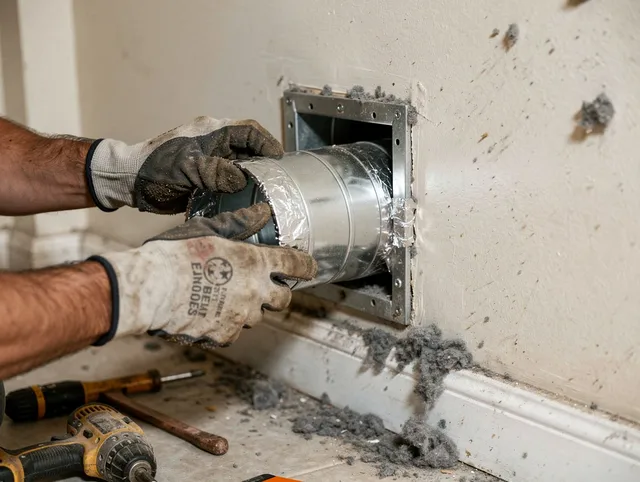 Professional dryer vent repair and installation by Lehigh Acres Dryer Vent Cleaning in Lehigh Acres